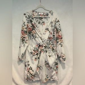 White Floral Midi Dress